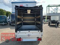 TPV TL-EU2 /3 Anhänger 750 kg - ungebremst - 100 KM/H - Zurrösen - 13 pol. Stecker mit Hochplane SP-Line