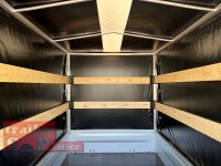 TPV TL-EU2 /3 Anhänger 750 kg - ungebremst - 100 KM/H - Zurrösen - 13 pol. Stecker mit Hochplane SP-Line