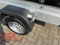 TPV TL-EU2/3 Tieflader Anhänger - 750 kg - ungebremst - 100 KM/H - Zurrösen - 13 pol. Stecker - mit Hochplane SP-Line