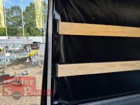 TPV TL-EU2/3 Tieflader Anhänger - 750 kg - ungebremst - 100 KM/H - Zurrösen - 13 pol. Stecker - mit Hochplane SP-Line