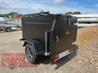 TPV KT-EB2 Offroad PLUS  SCHWARZ Koffer / Deckel Anhänger mit verstärkter Dachreling für Dachzelte
