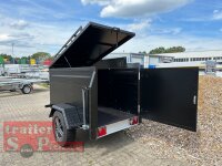 TPV KT-EB2 Offroad PLUS  SCHWARZ Koffer / Deckel Anhänger mit verstärkter Dachreling für Dachzelte