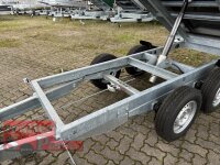 EDUARD 3116 -GD- Heckkipper, Bordwände 30cm -2700kg- H-Pumpe - Lfh: 72cm -185/70R13 mit AufsatzBordwände pendelbar - 70cm hoch