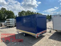 EDUARD 3520 -GE- Hochlader, Auffahrschienen, Bordwände 30cm -1800kg- Lfh: 63cm -195/50R13 mit Hochplane SP-Line