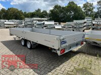 Saris PL 506 204 3500 2 - 3500 KG Blattfedern - 100 KM/H - Rampenschacht - Stützen - Hochlader - Pritsche - 506 x 204 - Ladehöhe: 66 cm - ALU Bordwände