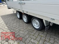 Saris PL 506 224 3500 3 - 3500 KG Blattfedern - 100 KM/H - TRIDEM - Rampenschacht - Stützen - Hochlader - Pritsche - 506 x 224 - Ladehöhe: 66 cm - ALU Bordwände