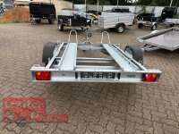 martz GP2 Premium für bis zu 2 Motorräder - kippbarer Motorrad - Anhänger - 750 kg - 2 Standschienen