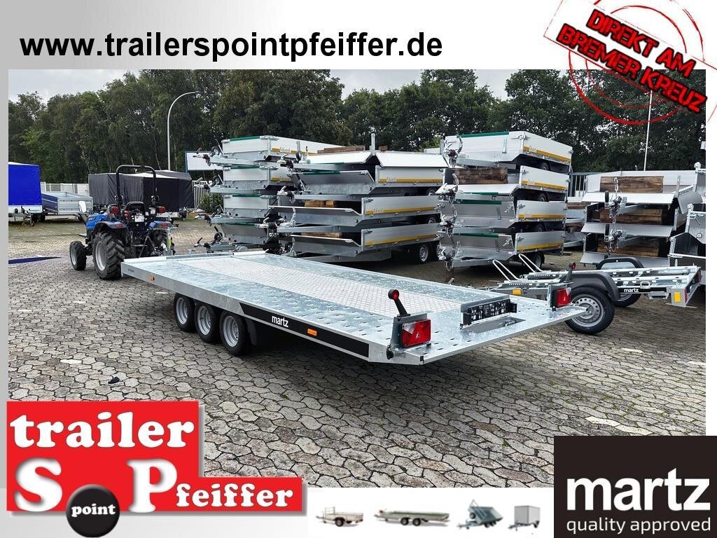Martz GT PLUS 450 Anhänger 2,7T, 2,5m Rampen, Winde