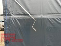EDUARD 4020 -GD- Hochlader, Auffahrschienen & Winde, Bordwände 30cm -2700kg- Lfh: 63cm -195/50R13 mit Hochplane SP-Line ROLLFIX beidseitig + Heckrollo