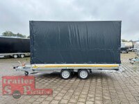 EDUARD 4020 -GD- Hochlader, Auffahrschienen & Winde, Bordwände 30cm -2700kg- Lfh: 63cm -195/50R13 mit Hochplane SP-Line ROLLFIX beidseitig + Heckrollo