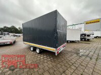 EDUARD 4020 -GD- Hochlader, Auffahrschienen & Winde, Bordwände 30cm -2700kg- Lfh: 63cm -195/50R13 mit Hochplane SP-Line ROLLFIX beidseitig + Heckrollo
