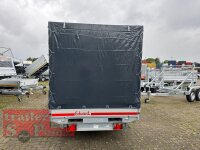 EDUARD 3318 -GD- 3 Seitenkipper, Rampenschacht, Bordwände 30cm -2700kg- H-Pumpe - Lfh: 63cm -195/50R13 mit Hochplane SP-Line