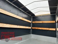 EDUARD 3318 -GD- 3 Seitenkipper, Rampenschacht, Bordwände 30cm -2700kg- H-Pumpe - Lfh: 63cm -195/50R13 mit Hochplane SP-Line