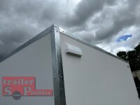 Aussteller / martz KARGO 300 C 1,3T Plywood Kofferanhänger  - gebremst mit Zurrleisten - Heckstützen - 100 KM/H