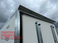 martz KARGO 300 C R 1,3T Plywood Kofferanhänger mit Rampe - gebremst mit Zurrleisten - Heckstützen - 100 KM/H