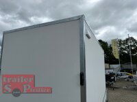 martz KARGO 300 C R 1,3T Plywood Kofferanhänger mit Rampe - gebremst mit Zurrleisten - Heckstützen - 100 KM/H