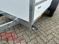 martz KARGO 300 C R 1,3T Plywood Kofferanhänger mit Rampe - gebremst mit Zurrleisten - Heckstützen - 100 KM/H