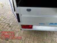 Aussteller - WM Meyer B 1525/126 - STK 100 KM/H - 1500 KG Kastenanhänger mit Plane SP-Line - 2 Reihen Seitenbretter - Einachser - gebremst