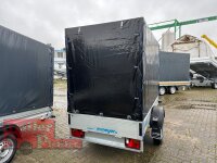 Aussteller - WM Meyer B 1525/126 - STK 100 KM/H - 1500 KG Kastenanhänger mit Plane SP-Line - 2 Reihen Seitenbretter - Einachser - gebremst