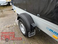 Aussteller - WM Meyer B 1525/126 - STK 100 KM/H - 1500 KG Kastenanhänger mit Plane SP-Line - 2 Reihen Seitenbretter - Einachser - gebremst