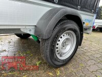 Aussteller - WM Meyer B 1525/126 - STK 100 KM/H - 1500 KG Kastenanhänger mit Plane SP-Line - 2 Reihen Seitenbretter - Einachser - gebremst