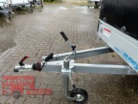 Aussteller - WM Meyer B 1525/126 - STK 100 KM/H - 1500 KG Kastenanhänger mit Plane SP-Line - 2 Reihen Seitenbretter - Einachser - gebremst