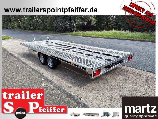 martz GT Plateau  VOLL ALUMINIUM 500/2 3,5T  Autotrailer - sehr leicht