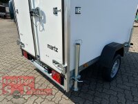 martz Smart Box 2315 - kippbarer Koffer - Kurbel - Rampen - ungebremst -  4 Stützen - 100 KM/H - Plywood Koffer Anhänger