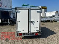 martz Smart Box 2315 - kippbarer Koffer - Kurbel - Rampen - ungebremst -  4 Stützen - 100 KM/H - Plywood Koffer Anhänger