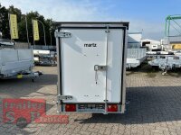 martz Smart Box 2312 - kippbarer Koffer - Kurbel - Rampen - ungebremst -  4 Stützen - 100 KM/H - Plywood Koffer Anhänger