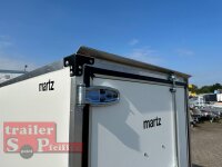 martz Smart Box 2312 - kippbarer Koffer - Kurbel - Rampen - ungebremst -  4 Stützen - 100 KM/H - Plywood Koffer Anhänger