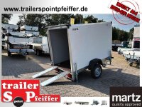 martz Smart Box 2312 - kippbarer Koffer - ungebremst -  4 Stützen - 100 KM/H - Plywood Koffer Anhänger