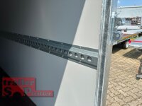 martz KARGO 250 C R 1,3T Plywood Kofferanhänger mit Rampe - gebremst mit Zurrleisten - Heckstützen - 100 KM/H