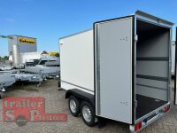 martz KARGO 300 C 2T Plywood Kofferanhänger  - Tandem gebremst mit Zurrleisten - Heckstützen