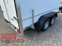 martz KARGO 300 C 2T Plywood Kofferanhänger  - Tandem gebremst mit Zurrleisten - Heckstützen