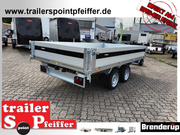 Brenderup TT 5325ATB 3000 kg  3-SEITEN-KIPPER - Rampenschacht -  Elektro und Not - Pumpe