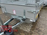 EDUARD 2514 -GD- Heckkipper, Bordwände 30cm -2000kg- H-Pumpe - Lfh: 63cm -195/50R13 mit SI-GI Laubgitter ca. 60 cm