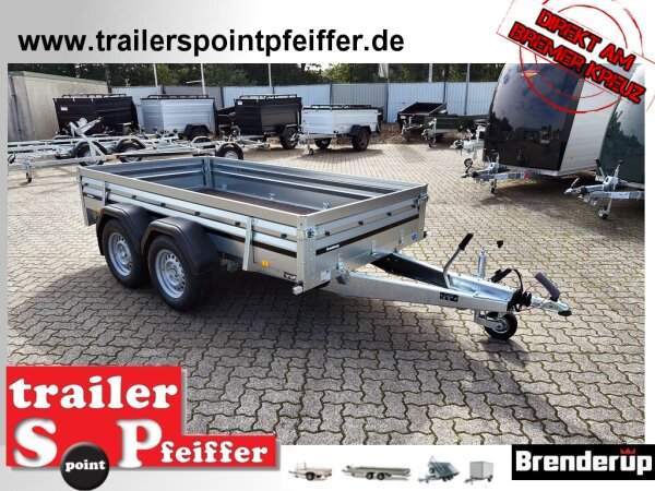 Brenderup 2300 STB 2500 - 302 x 153 x 40 Vorder und Rückwand klappbar - Tandem gebremst 2500 KG