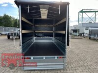 Brenderup 2300 STB 2500 - 302 x 153 x 40 Vorder und Rückwand klappbar - Tandem gebremst 2500 KG mit Hochplane SP-Line