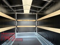 Brenderup 2300 STB 2500 - 302 x 153 x 40 Vorder und Rückwand klappbar - Tandem gebremst 2500 KG mit Hochplane SP-Line