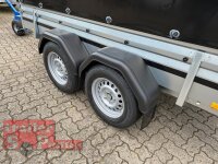 Brenderup 2300 STB 2500 - 302 x 153 x 40 Vorder und Rückwand klappbar - Tandem gebremst 2500 KG mit Hochplane SP-Line