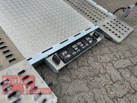 Lorries PLI35-5021 - 3500 kg Vollausstattung - kippbarer leichter Autotransporter mit ALU Standschienen - Reserverad - Alu Boden - 100 KM/H - Staukiste - Radstopper