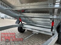 Lorries PLI35-5021 - 3500 kg Vollausstattung - kippbarer leichter Autotransporter mit ALU Standschienen - Reserverad - Alu Boden - 100 KM/H - Staukiste - Radstopper