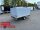 AKTION - Eduard 2514 750 KG Hochlader - Ungebremste Einzelachser - 2.5x1.45m - Ladehöhe:56 cm - 195/55R10 - Bordwände 30cm Hochplane PLED 100 und Stützrad