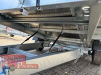 TPV ( Böckmann ) HL-EBK 3520/15 1500 kg kippbarer Autotransporter mit Hochplane - Rollo - Schiebeplane - Boden mit Riffelblech mittig