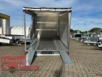 TPV ( Böckmann ) HL-EBK 3520/15 1500 kg kippbarer Autotransporter mit Hochplane - Rollo - Schiebeplane - Boden mit Riffelblech mittig