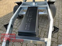 Saris K1 256 150 1500 E Black Edition - 1500 kg Heckkipper - Einachser - gebremst - Bordwände 35 cm - E-Pumpe mit Hochplane SP-Line und Rollo