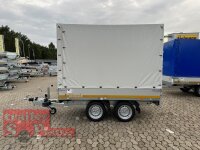 EDUARD 2514 -GD- Heckkipper, Bordwände 30cm -2000kg- H-Pumpe - Lfh: 72cm -155/80R13 mit Hochplane SP-Line