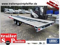Lorries PL35-5521 - 3500 kg kippbarer leichter Autotransporter mit ALU Standschienen und Rampen