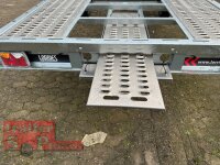 Lorries PL35-5521 - 3500 kg kippbarer leichter Autotransporter mit ALU Standschienen und Rampen
